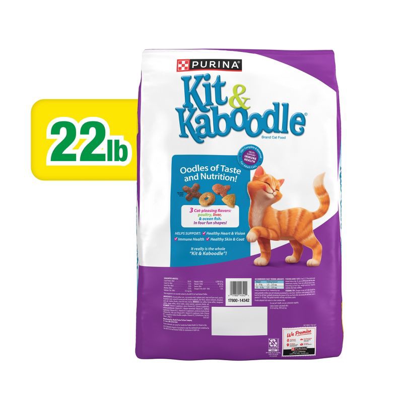 slide 9 of 9, Kit & Kaboodle Original Adult Complete & Balanced with Chicken Dry Cat Food - 22lbs, 22 lb
