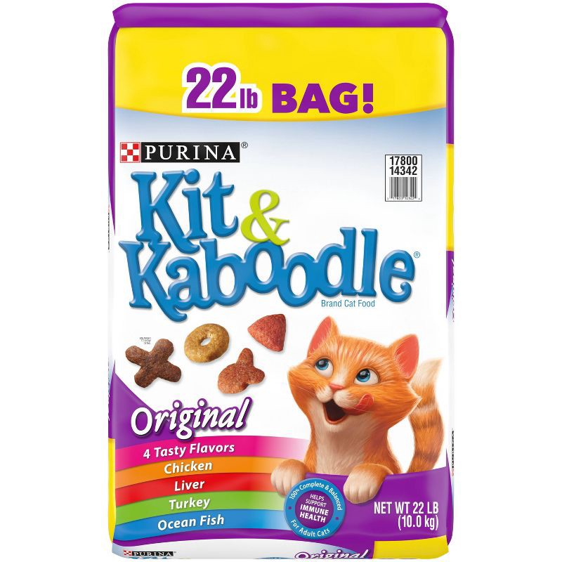 slide 1 of 5, Kit & Kaboodle Original Adult Complete & Balanced with Chicken Dry Cat Food - 22lbs, 22 lb