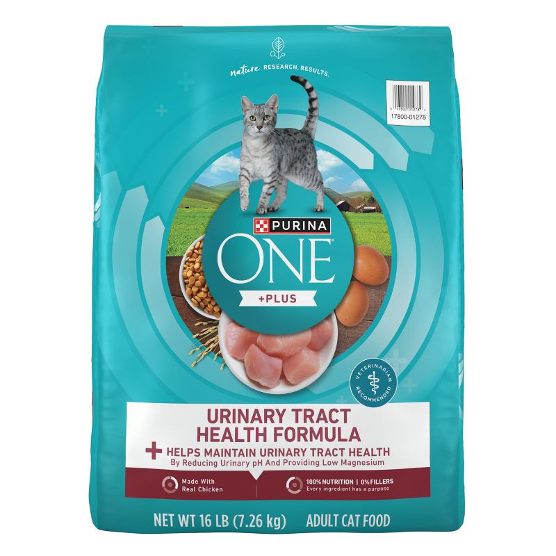 slide 1 of 8, Purina ONE Urinary Tract Health Formula Natural Chicken Flavor Dry Cat Food - 16lbs, 16 lb
