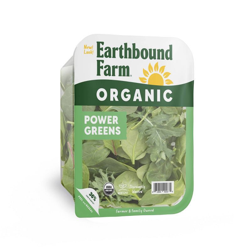 slide 1 of 3, Earthbound Farm Organic Power Greens Salad Mix - 5oz, 5 oz