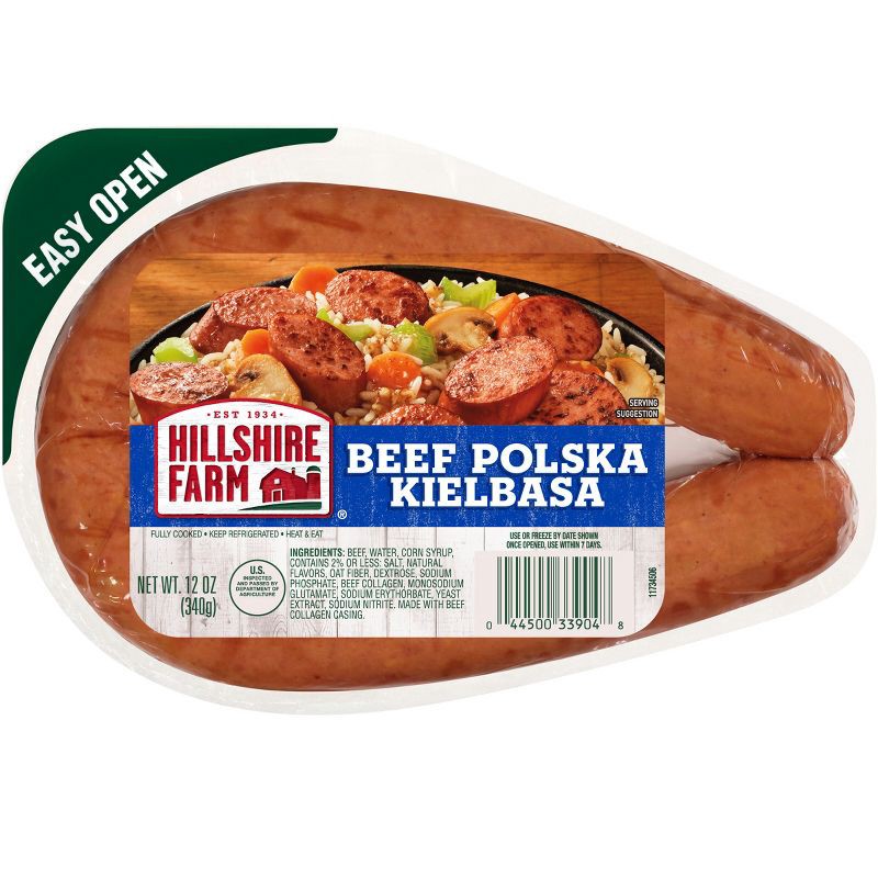 slide 1 of 10, Hillshire Farm Beef Polska Kielbasa Smoked Sausage Rope - 12oz, 12 oz