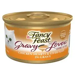 Purina Fancy Feast Gravy Lovers Gourmet Wet Cat Food Chicken Hearts & Liver Feast In Grilled Chicken Flavor Gravy - 3oz