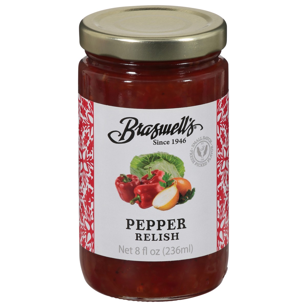 slide 1 of 9, Braswell's Pepper Relish, 8 Oz., 1 ct