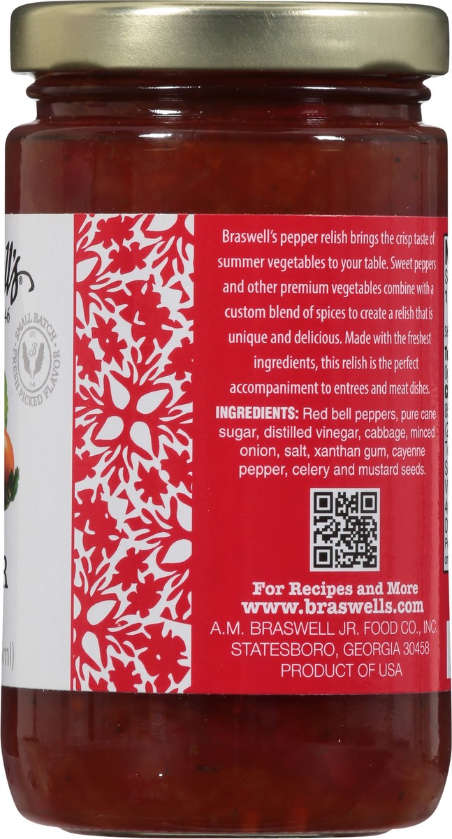 slide 8 of 9, Braswell's Pepper Relish, 8 Oz., 1 ct