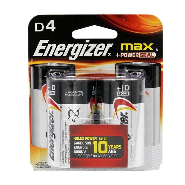 slide 1 of 3, Energizer MAX D Cell Alkaline Batteries - 4 Count, 4 ct