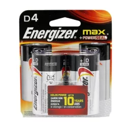 Energizer MAX D Cell Alkaline Batteries - 4 Count