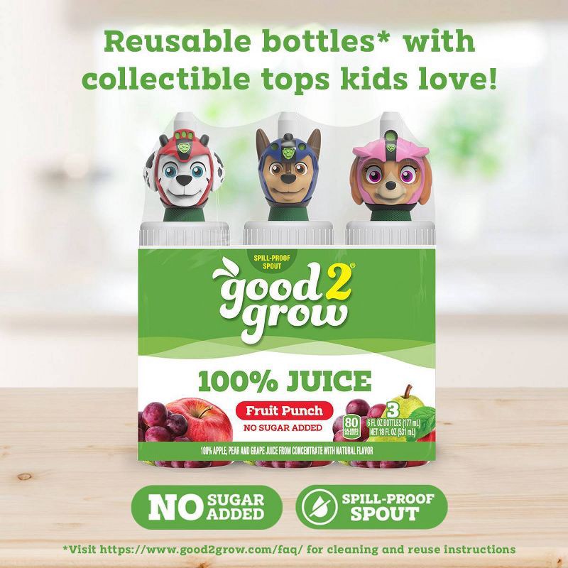 slide 2 of 5, good2grow Fruit Punch Juice - 3pk/6 fl oz Bottles, 3 ct, 6 fl oz