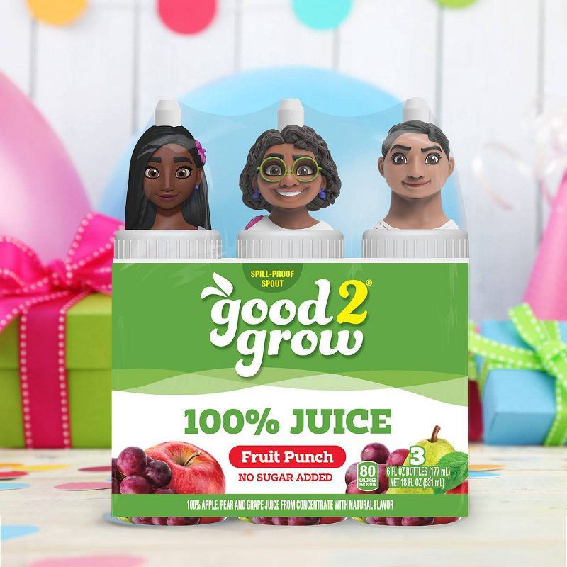 slide 4 of 5, good2grow Fruit Punch Juice - 3pk/6 fl oz Bottles, 3 ct, 6 fl oz