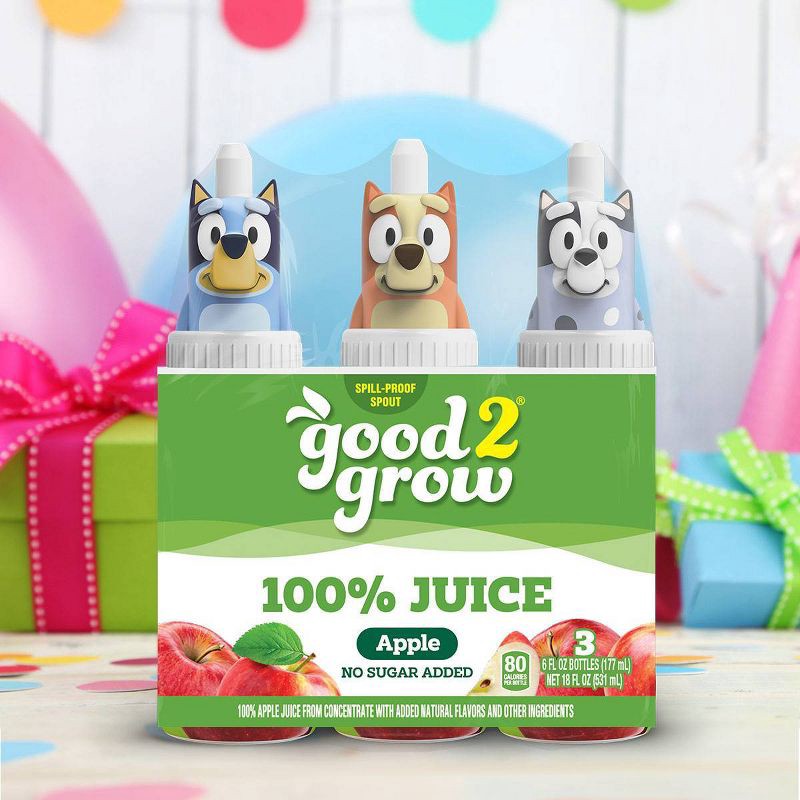 slide 4 of 5, good2grow 100% Apple Juice - 3pk/6 fl oz Bottles, 3 ct, 6 fl oz