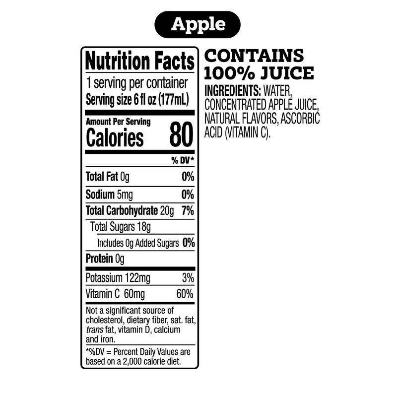 slide 5 of 5, good2grow 100% Apple Juice - 3pk/6 fl oz Bottles, 3 ct, 6 fl oz
