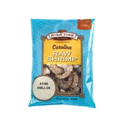 High Tide Fish Market Carolina Shell-On Raw Shrimp 31/40 Count