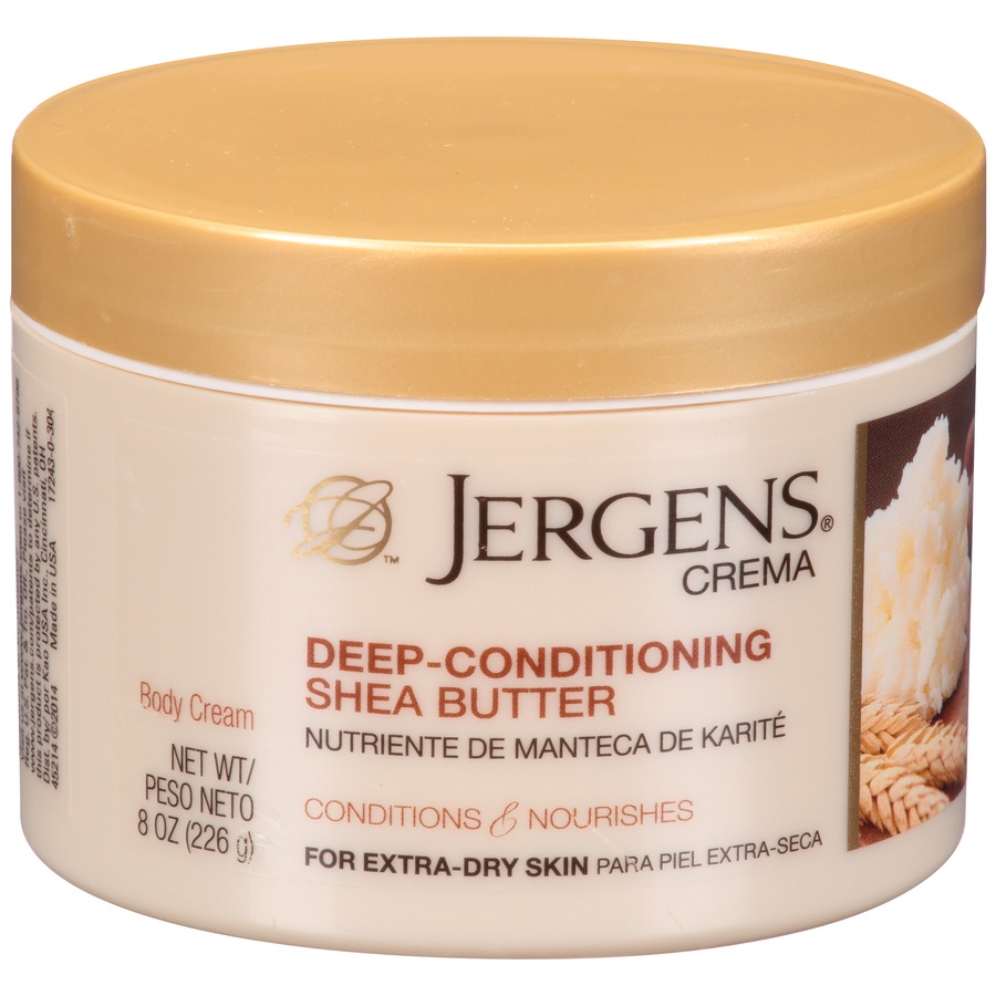 slide 2 of 7, Jergens Crema Body Cream Deep-Conditioning Shea Butter, 8 oz
