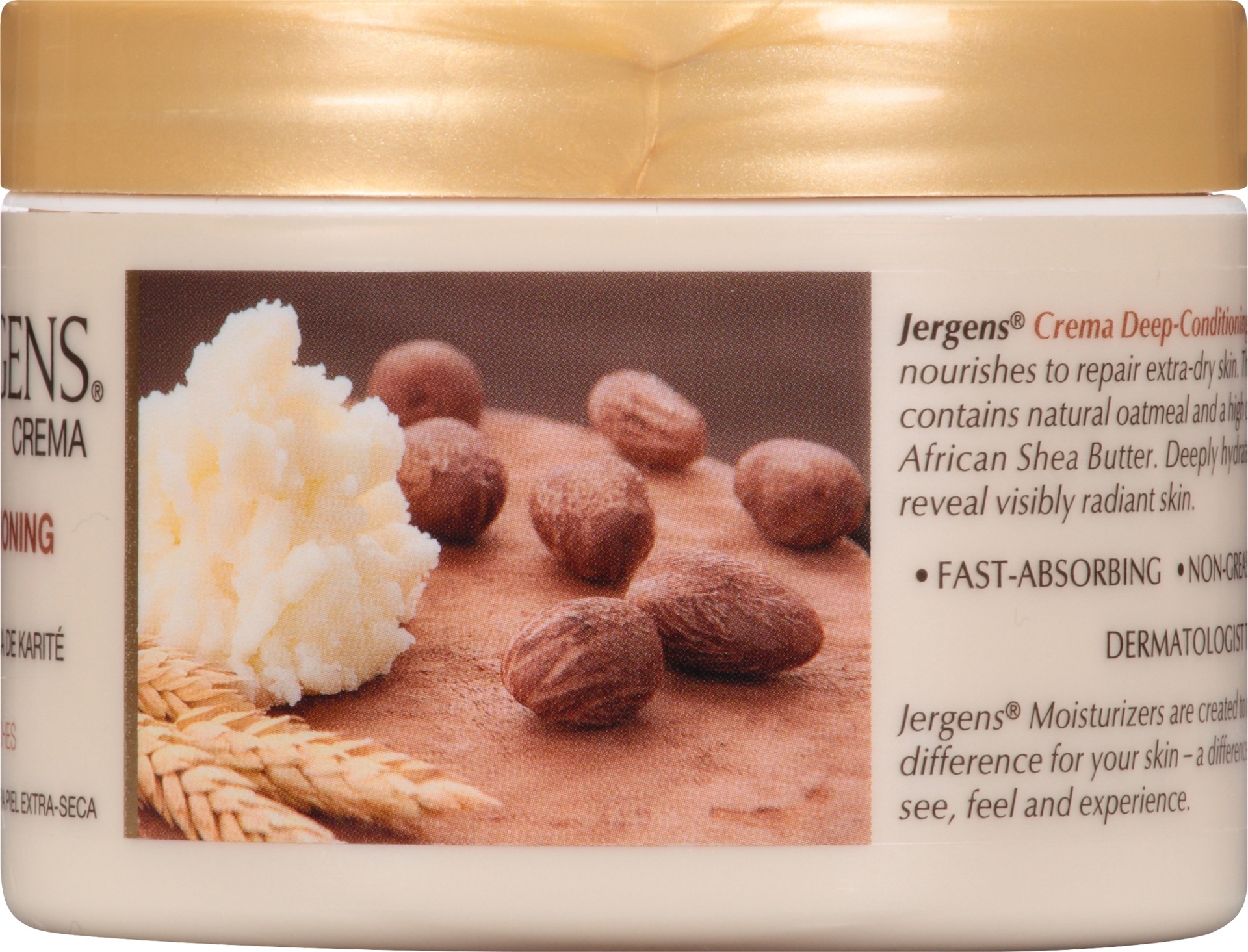 slide 5 of 7, Jergens Crema Body Cream Deep-Conditioning Shea Butter, 8 oz