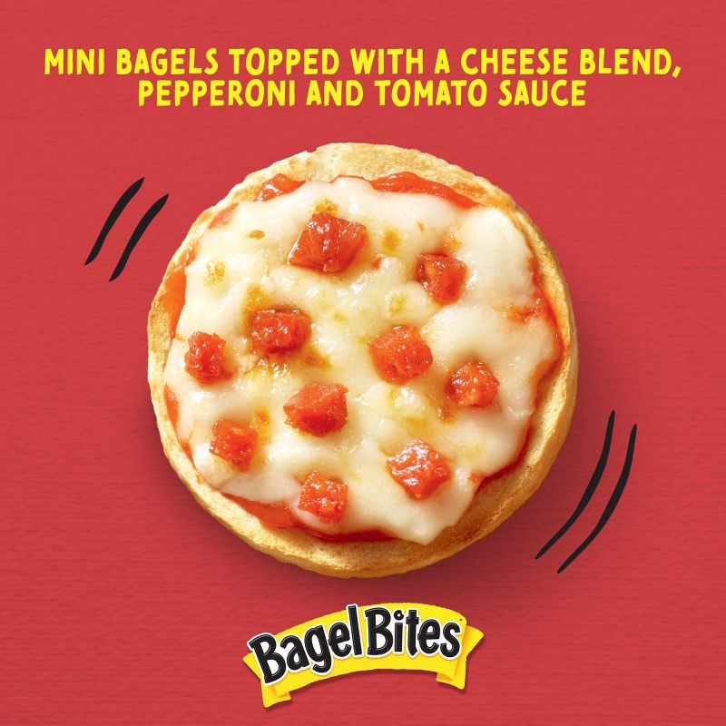 slide 14 of 14, Bagel Bites Cheese & Pepperoni Mini Pizza Bagel Frozen Snacks - 18.6oz/24ct, 18.6 oz, 24 ct