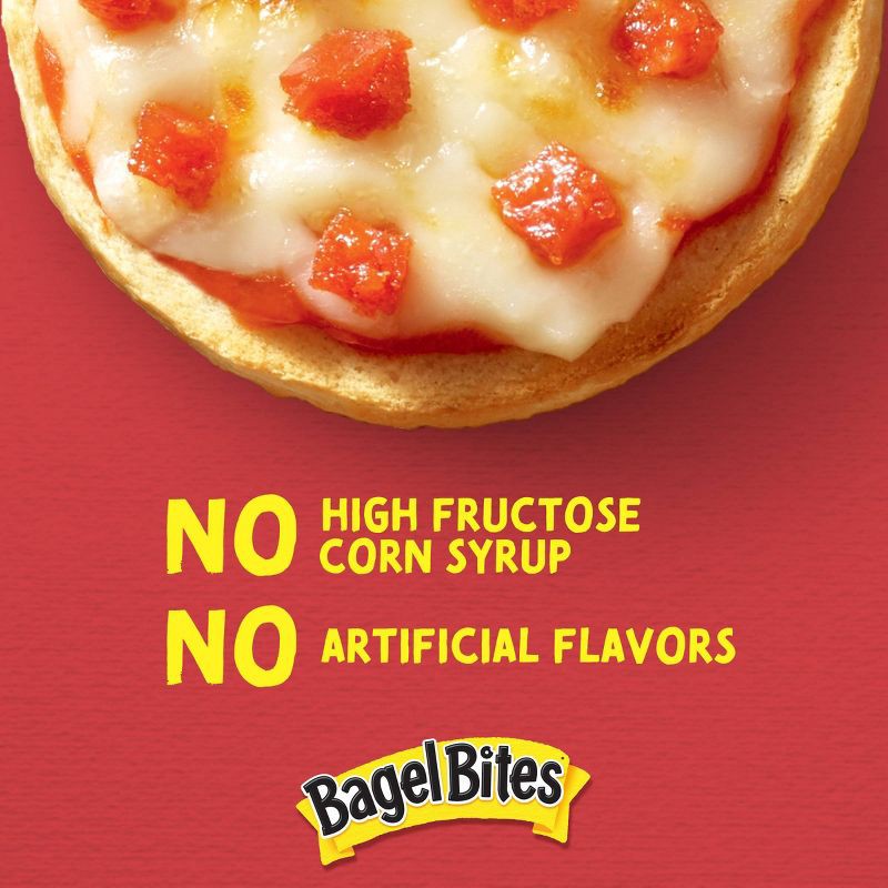 slide 6 of 14, Bagel Bites Cheese & Pepperoni Mini Pizza Bagel Frozen Snacks - 18.6oz/24ct, 18.6 oz, 24 ct