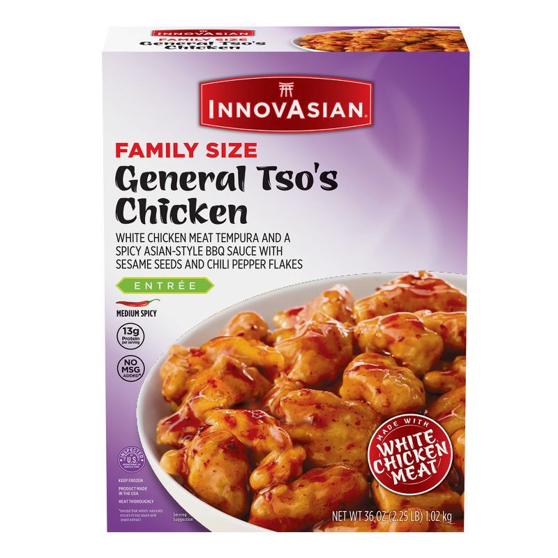 slide 1 of 6, InnovAsian Cuisine InnovAsian Frozen Family Size General Tso's Chicken - 36oz, 36 oz