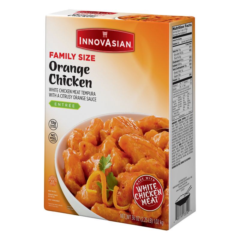 slide 3 of 9, InnovAsian Cuisine InnovAsian Family Size Frozen Orange Chicken - 36oz, 36 oz