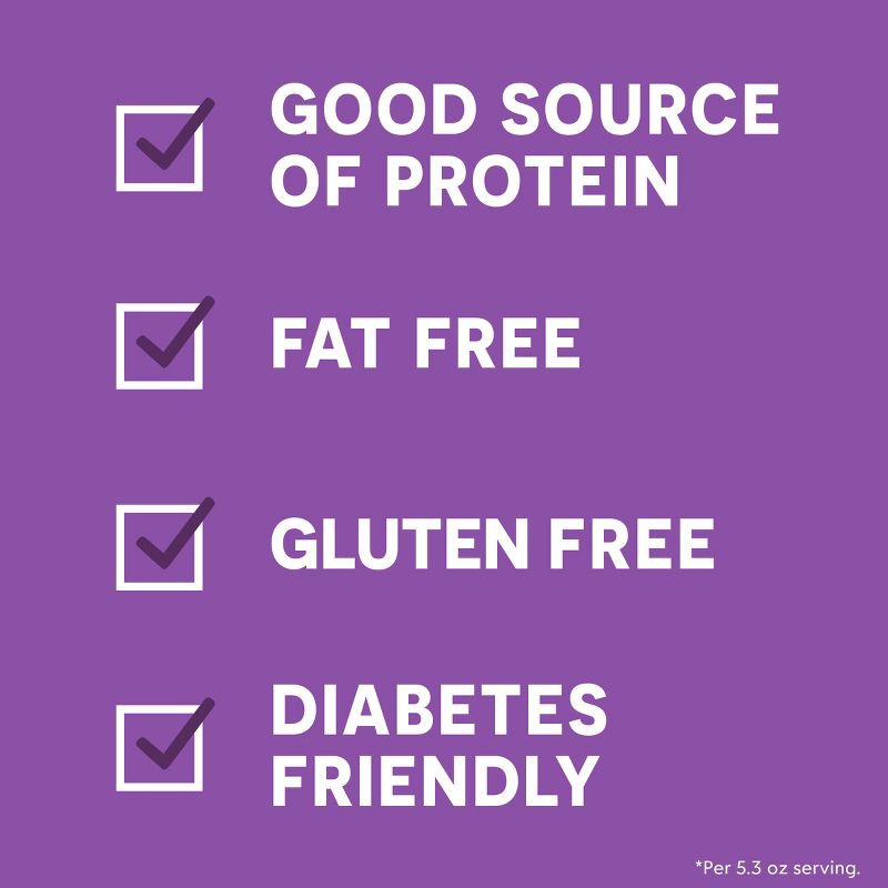 slide 2 of 13, Light + Fit Nonfat Gluten-Free Strawberry Cheesecake Greek Yogurt - 12g Protein 4ct/5.3oz Cups, 12 gram, 4 ct, 5.3 oz