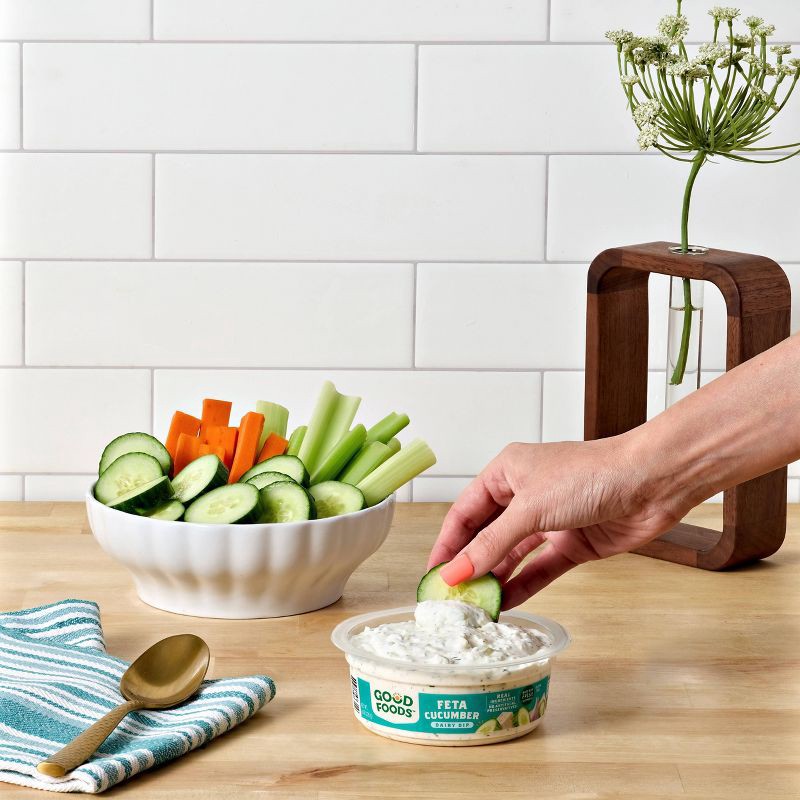 slide 8 of 9, Good Foods Feta Cucumber Tzatziki Dip - 8oz, 8 oz