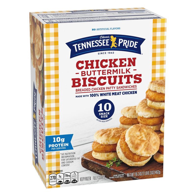 slide 2 of 4, Tennessee Pride Chicken & Buttermilk Frozen Biscuits - 16.3oz/10ct, 10 ct; 16.3 oz