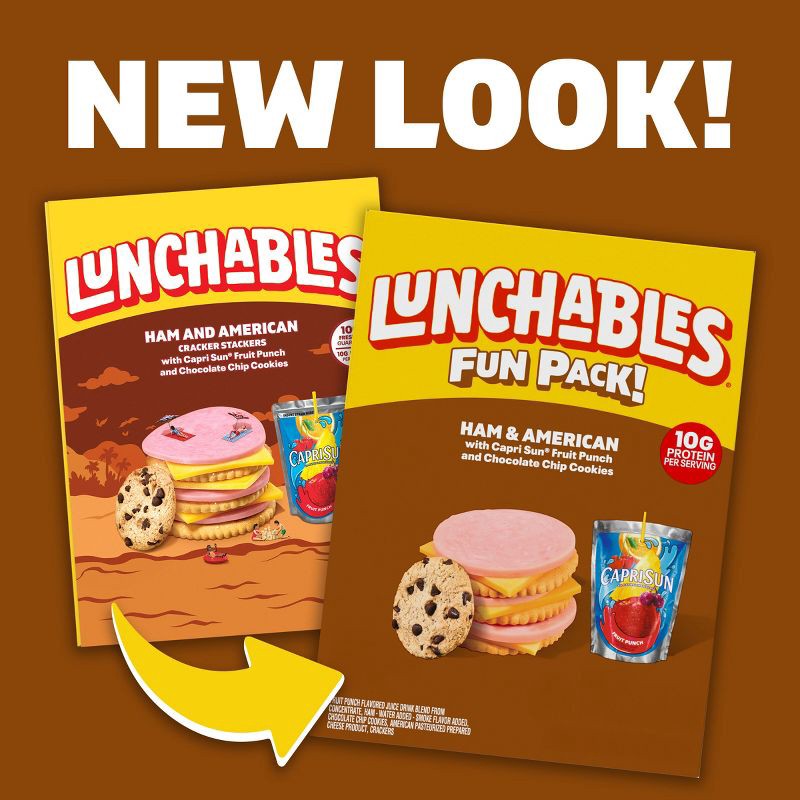 slide 3 of 10, Lunchables Ham & American Cheese Cracker Stackers - 9.1oz, 9.1 oz