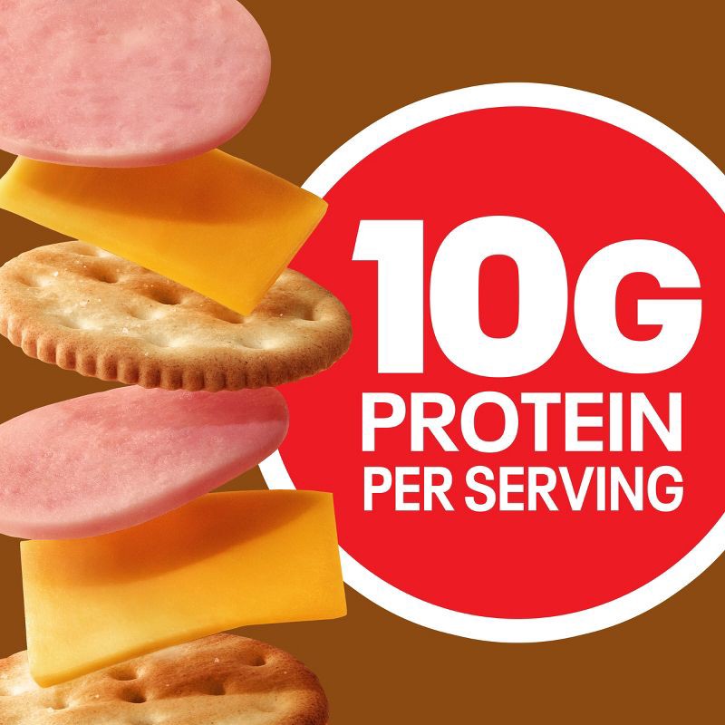 slide 5 of 10, Lunchables Ham & American Cheese Cracker Stackers - 9.1oz, 9.1 oz