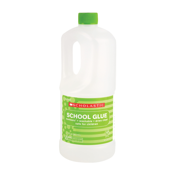 slide 1 of 1, Scholastic Liquid Glue, 32.4 Oz, Clear, 1 ct