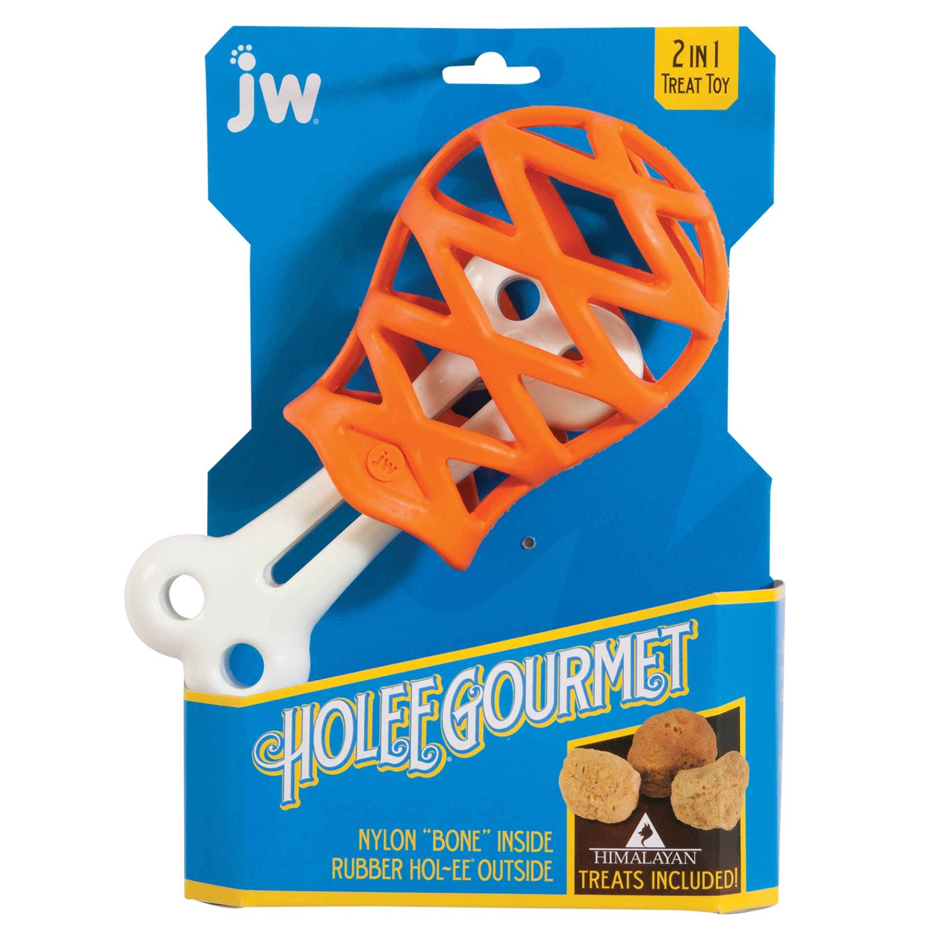 slide 1 of 1, JW Pet Holee Gourmet Turkey Leg Dog Toy, MED