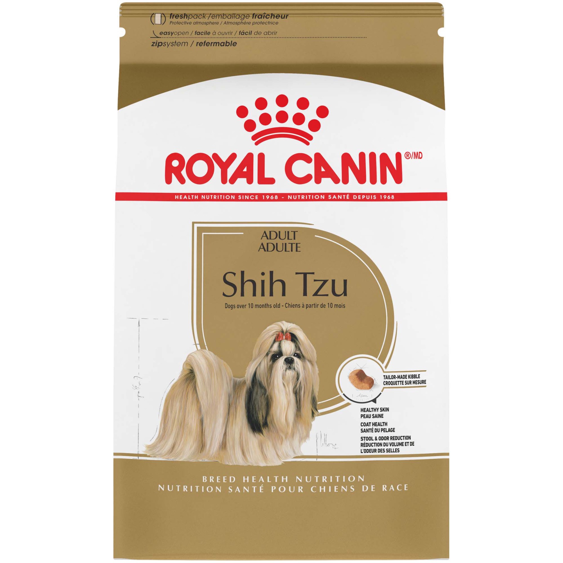 slide 1 of 1, Royal Canin Breed Health Nutrition Shih Tzu Adult Dry Dog Food, 10 lb