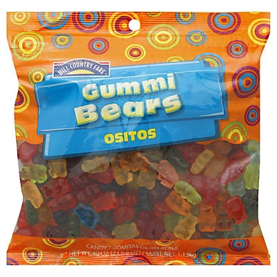 slide 1 of 1, Hill Country Fare Gummi Bears Candy, 40 oz