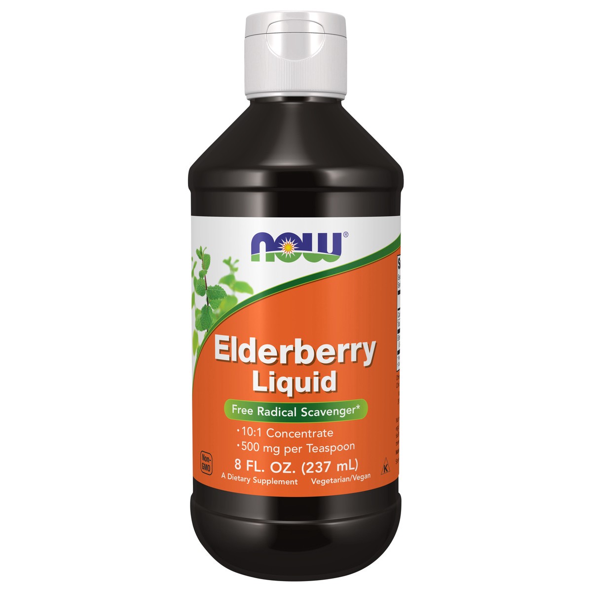 slide 1 of 4, NOW Elderberry Liquid - 8 fl. oz., 8 oz