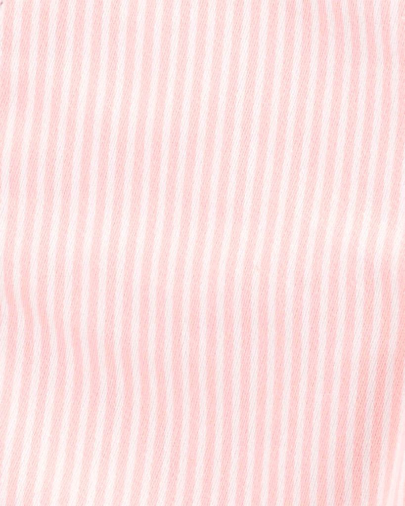 slide 3 of 4, Oshkosh Toddler Hickory Stripe Overalls Pink 3T, 1 ct