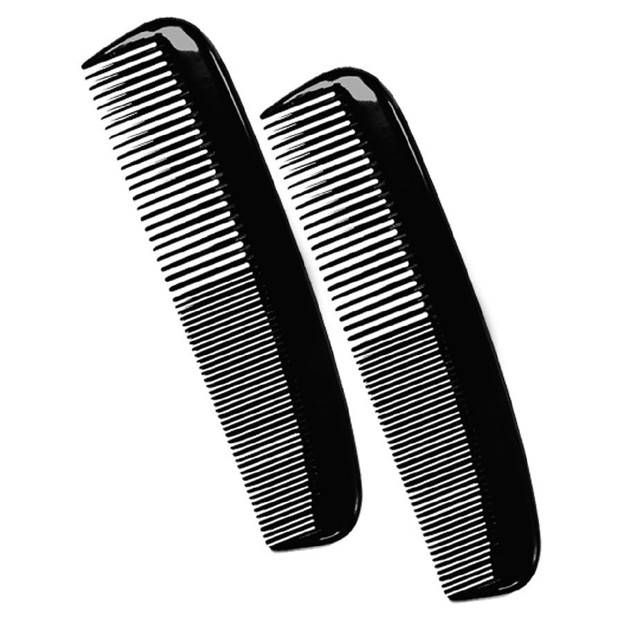 slide 2 of 3, Walgreens Beauty Pocket Combs Black, 2 ct