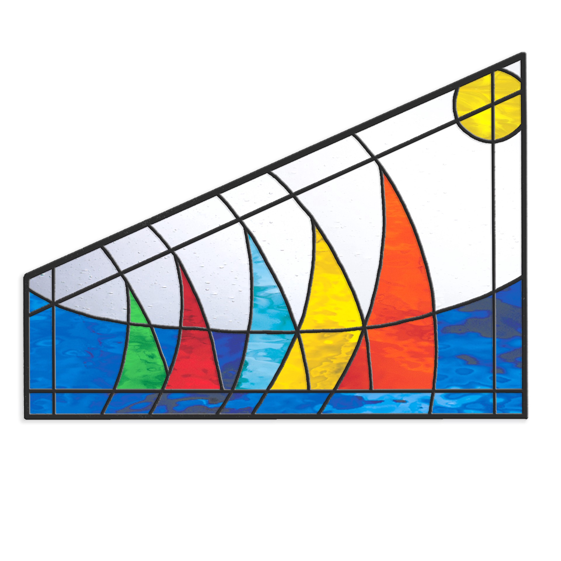 slide 2 of 4, Oceanside Compatible 12" Waterglass Fusible Stained Glass Sheet, 12 in