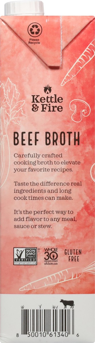 slide 7 of 13, Kettle & Fire Beef Broth 32 oz, 32 oz