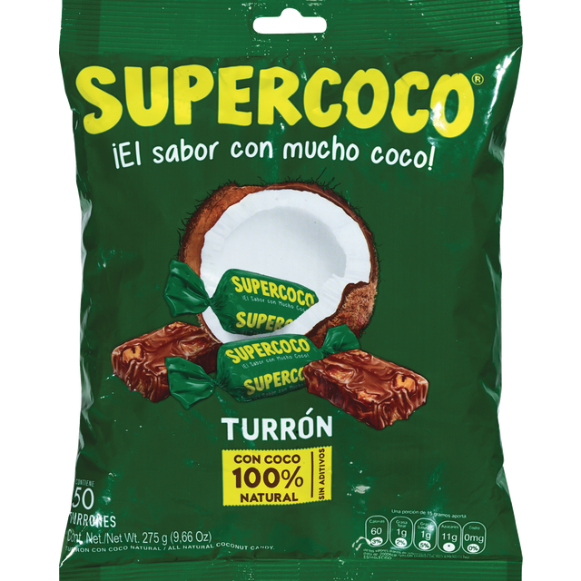 slide 1 of 1, Supercoco Turron, 50 ct