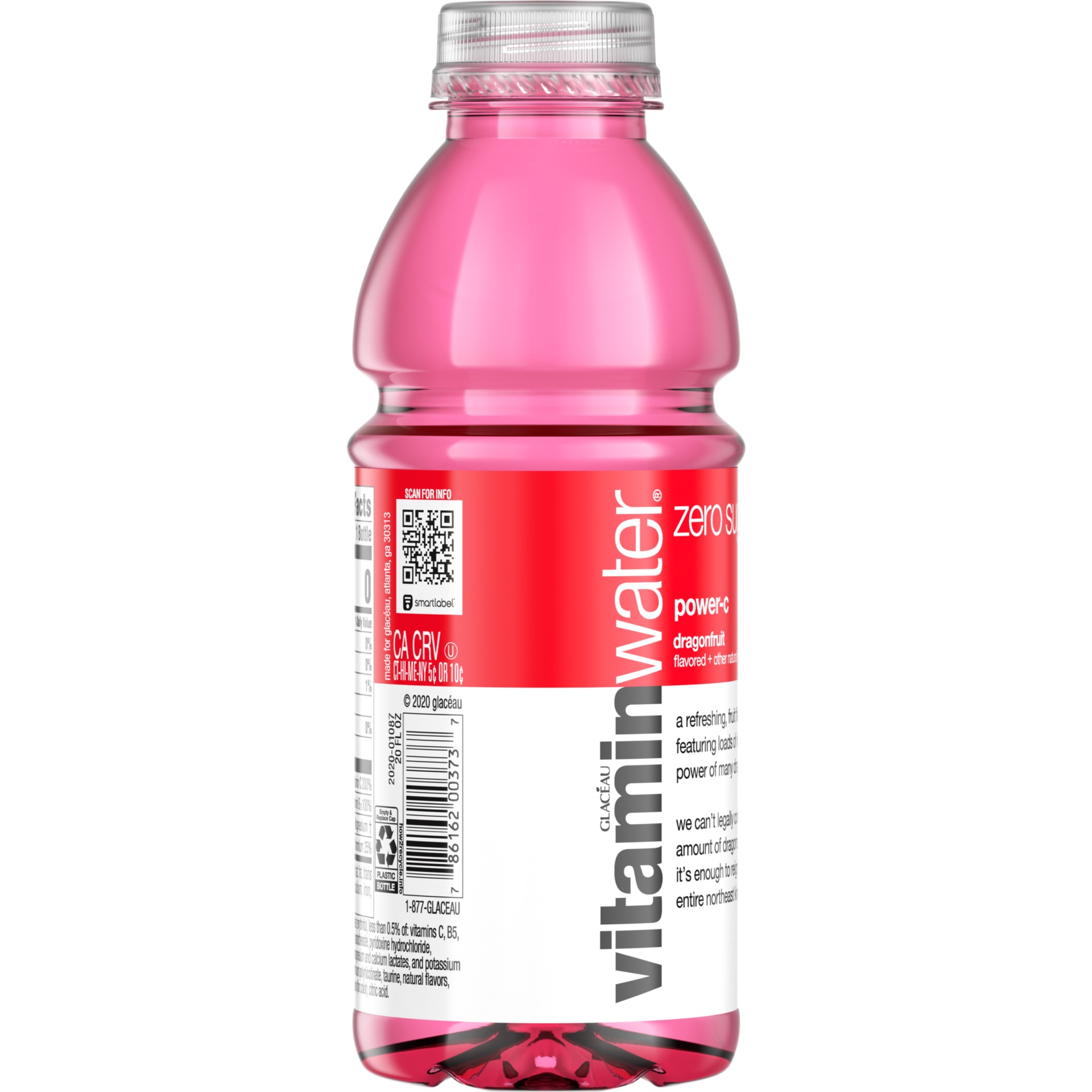 vitaminwater zero sugar power-c, electrolyte enhanced water w/ vitamins