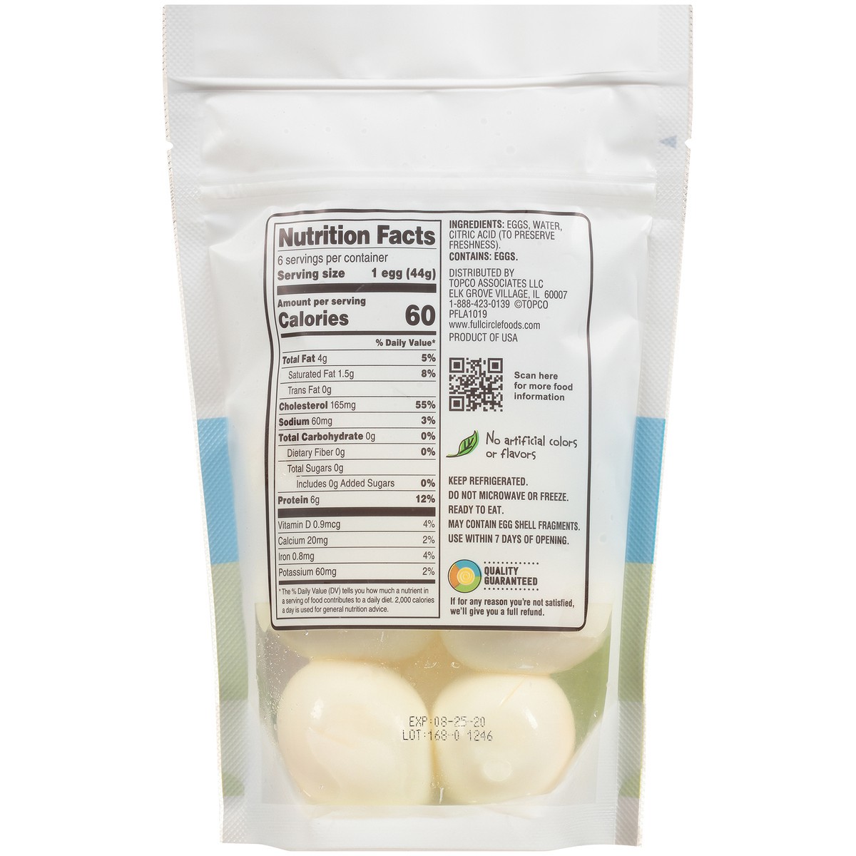 slide 9 of 10, Full Circle Market Cage Free Hard Boiled Eggs 6Ct, 9.3 oz