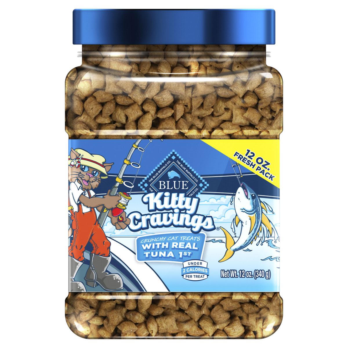 slide 1 of 1, Blue Buffalo Kitty Cravings Treats Tuna, 12 oz