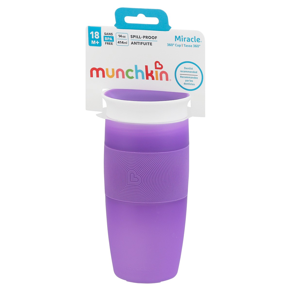 slide 8 of 10, Munchkin Miracle 14 Ounce Spill-Proof 360 Sippy Cup 1 ea, 1 ea