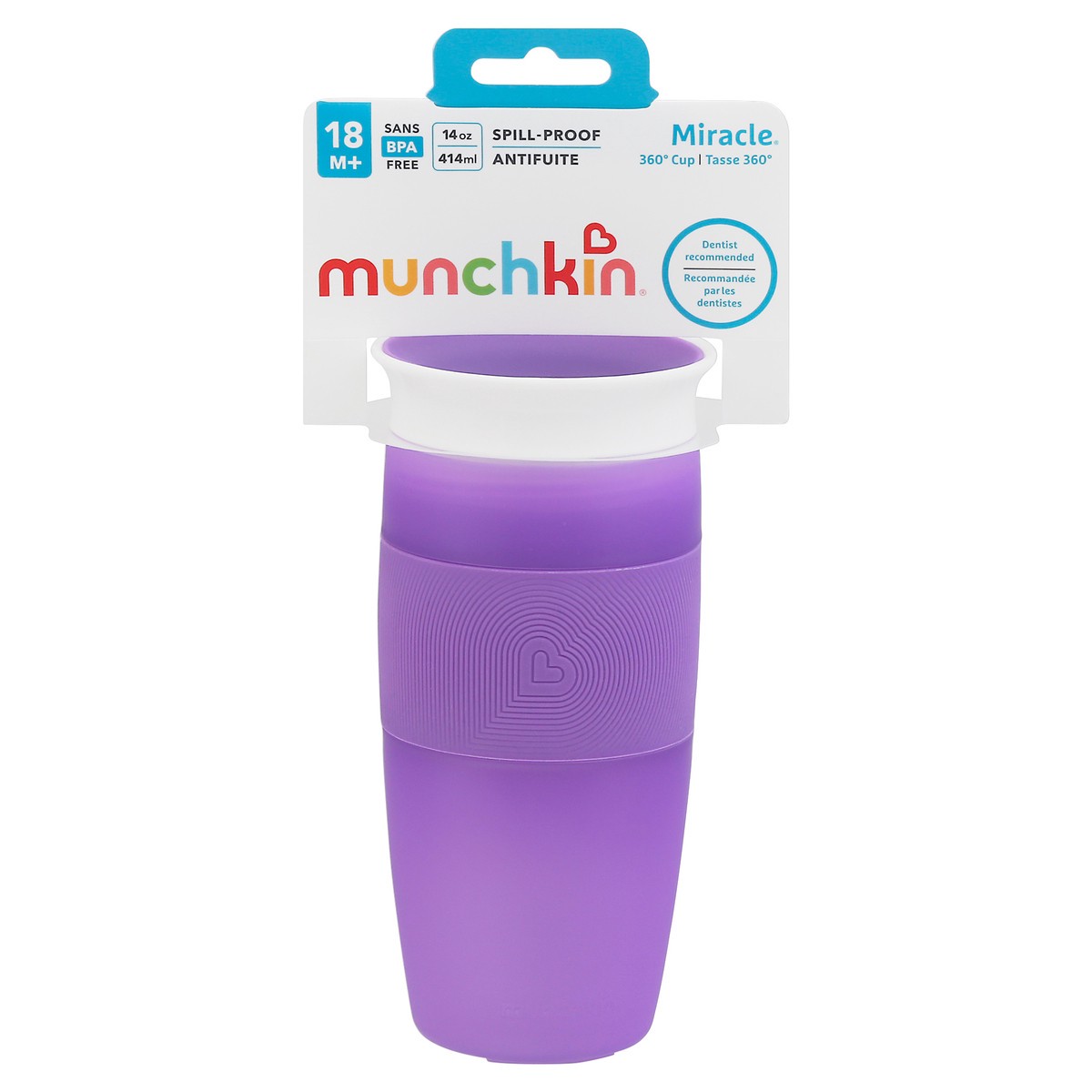 slide 1 of 10, Munchkin Miracle 14 Ounce Spill-Proof 360 Sippy Cup 1 ea, 1 ea