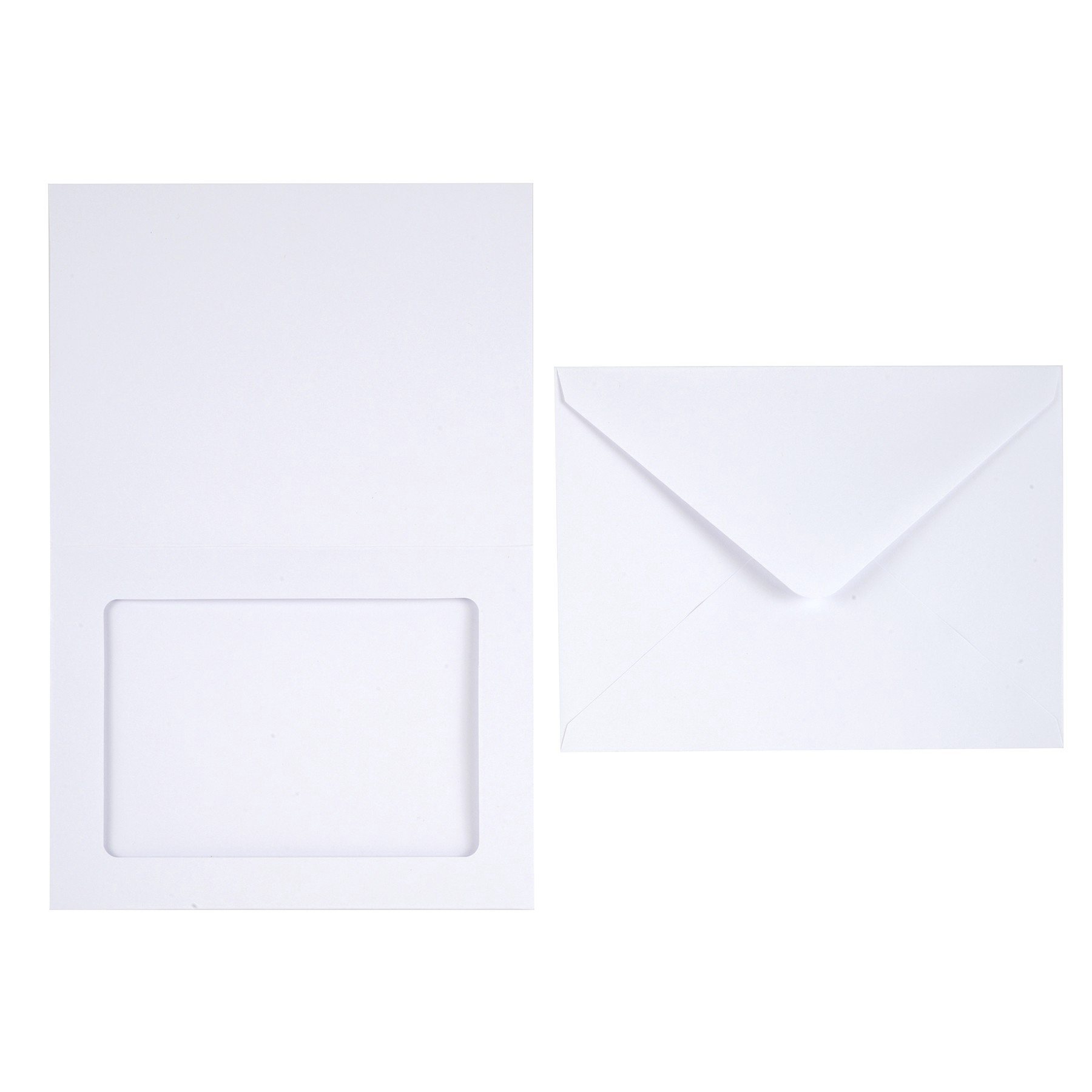 slide 3 of 6, White Frame Cards & Envelopes By Recollections, 4.25" X 5.5", 4.25 in x 5.5 in