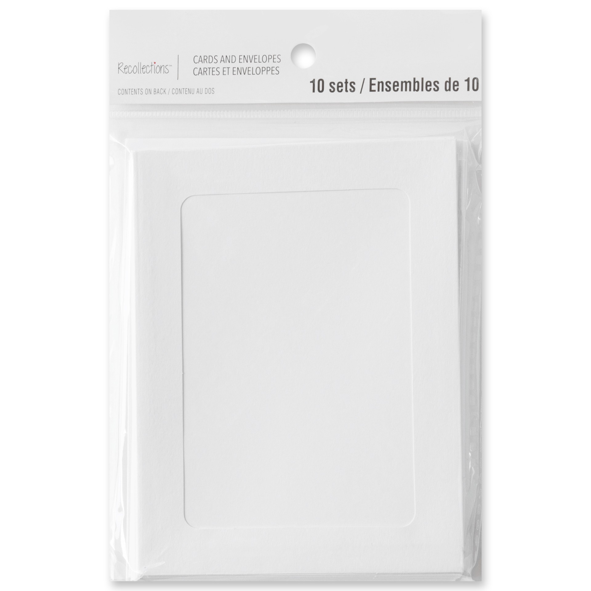 slide 6 of 6, White Frame Cards & Envelopes By Recollections, 4.25" X 5.5", 4.25 in x 5.5 in