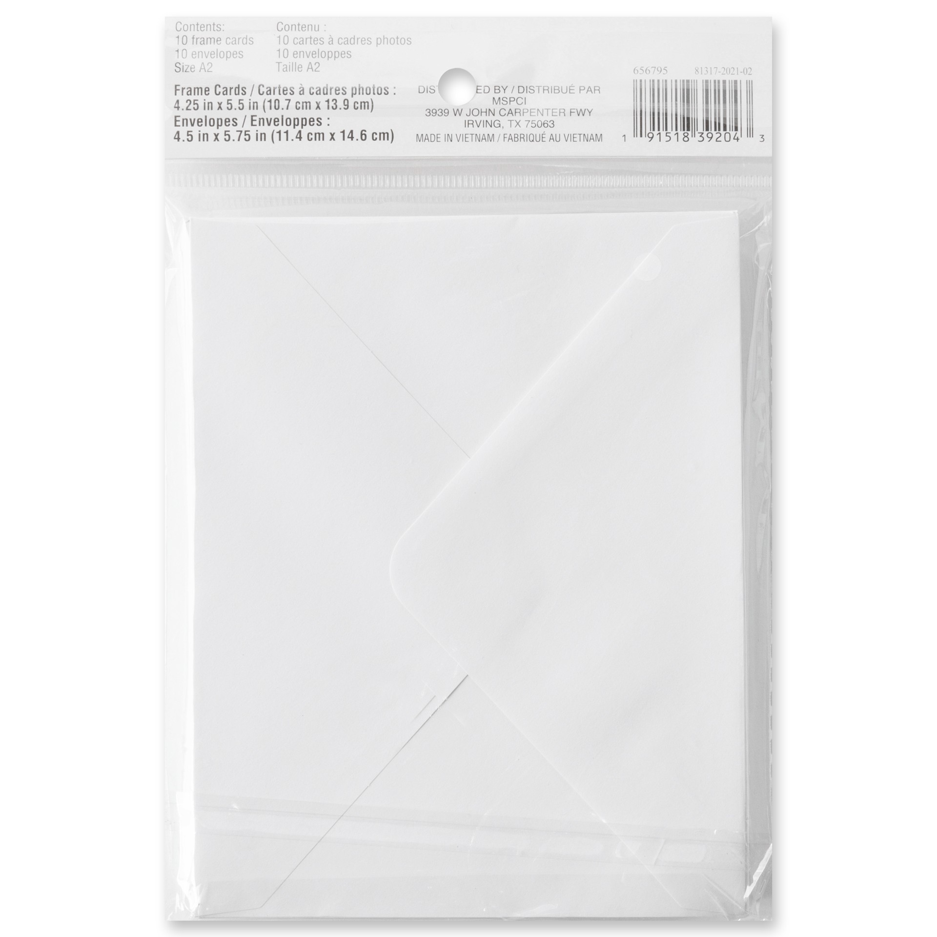 slide 5 of 6, White Frame Cards & Envelopes By Recollections, 4.25" X 5.5", 4.25 in x 5.5 in