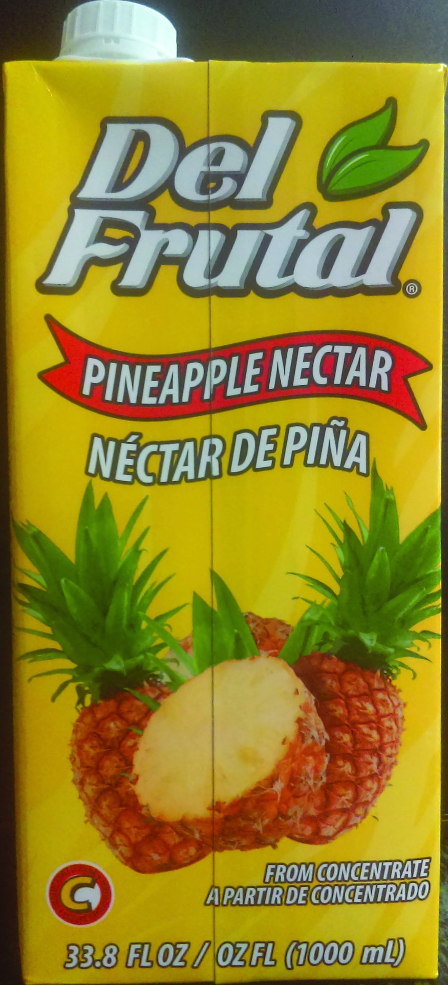 slide 1 of 1, Del Frutal Pineapple Nectar, 33 oz