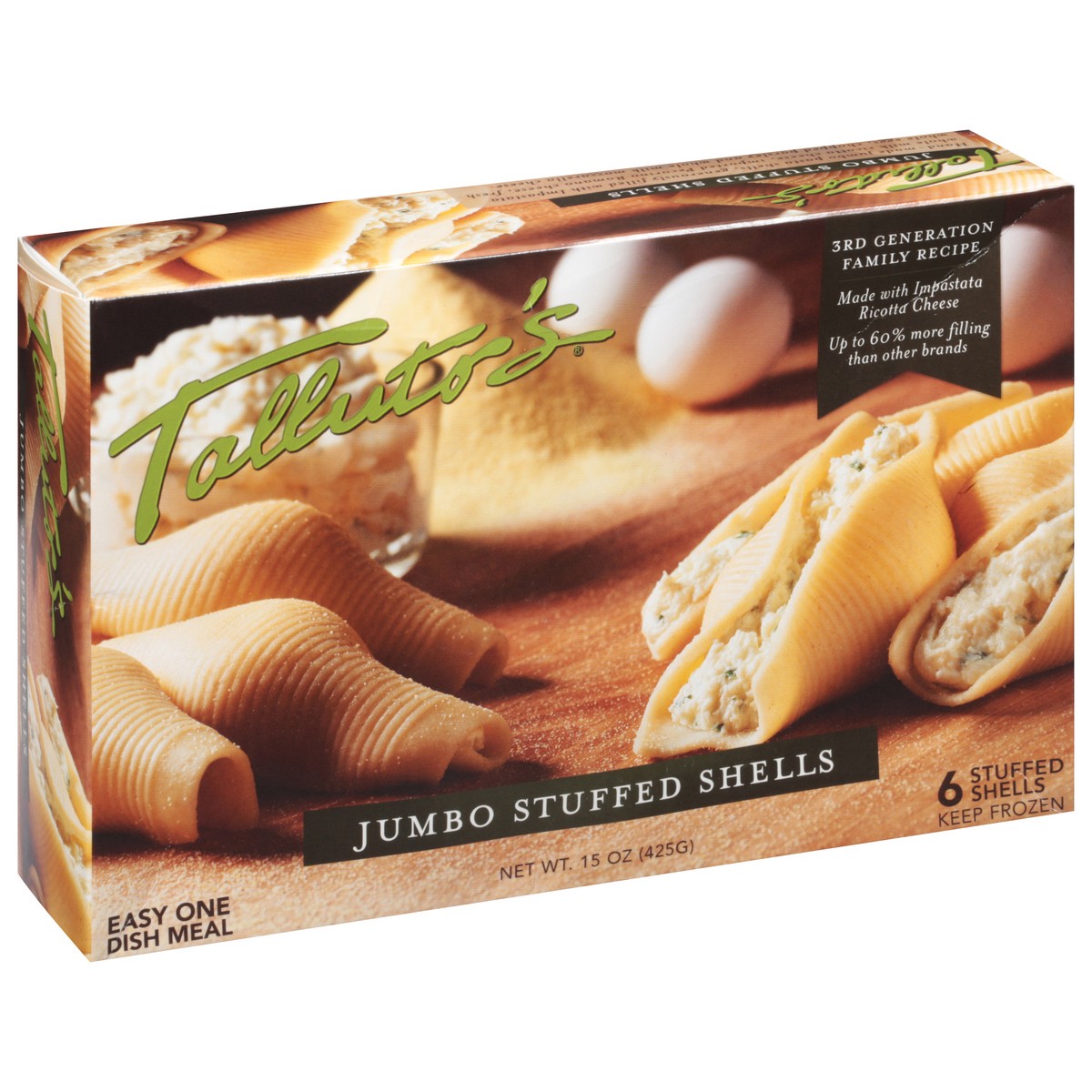 slide 10 of 14, Talluto's Jumbo Cheese Shells - 15 OZ, 15 oz