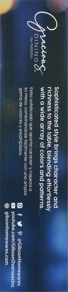 slide 7 of 11, Gibson Home Gracious Dining 2 Tiered Stoneware Serving Set with Metal Stand 3 ea, 3 ct