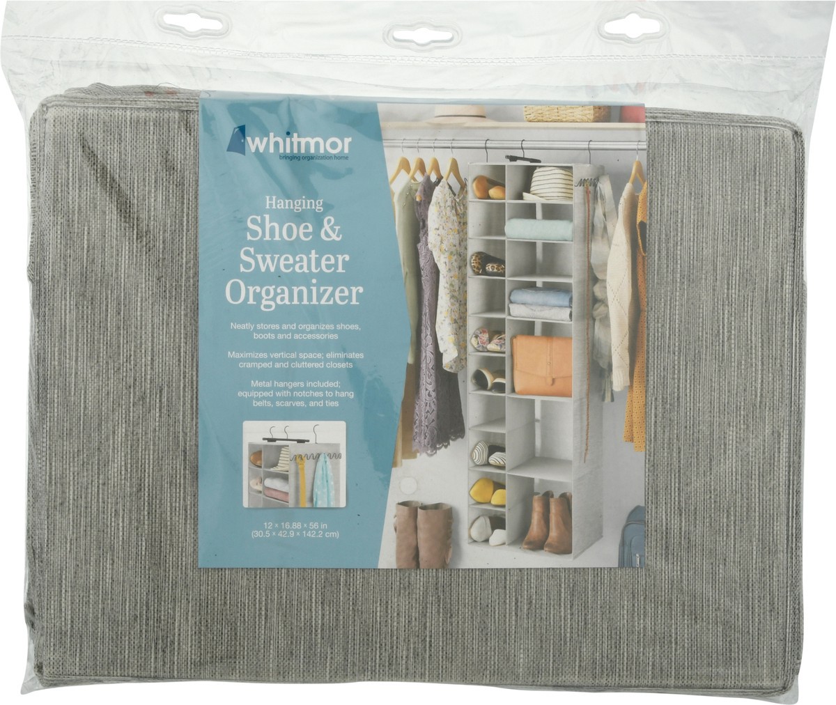 slide 9 of 10, Whitmor Hanging Shoe & Sweater Organizer 1 ea, 1 ct