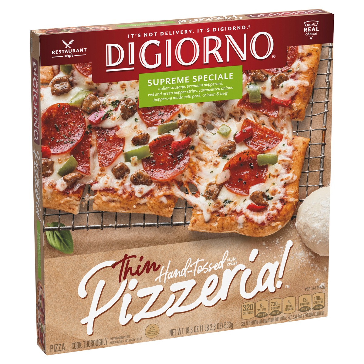 slide 7 of 8, DiGiorno Pizza, 18.8 oz