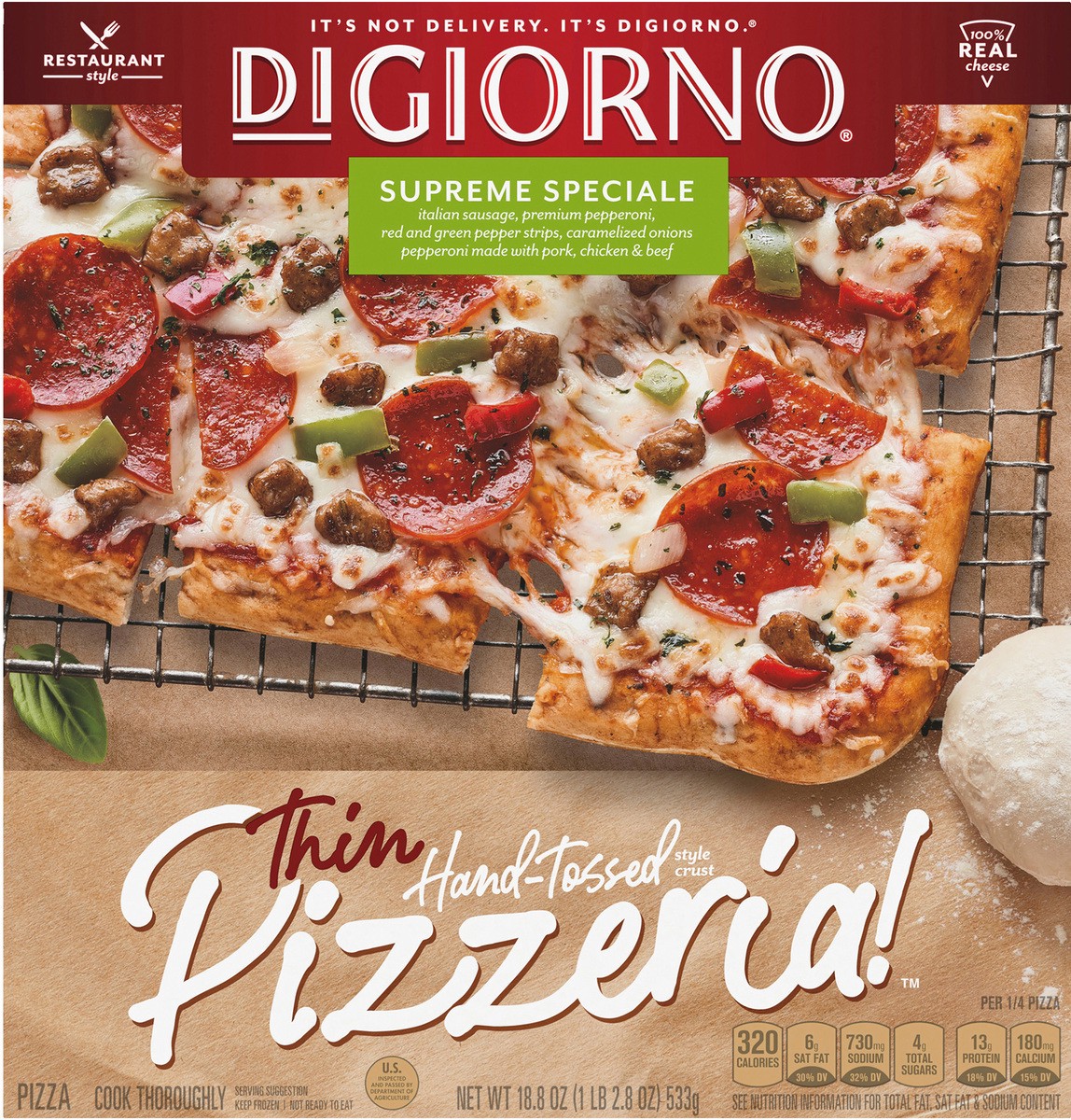 slide 3 of 8, DiGiorno Pizza, 18.8 oz